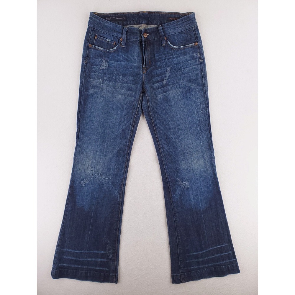 Citizens Of Humanity Jeans Womens 30 Dunaway 087 Full Leg Flare Distressed Y2K
